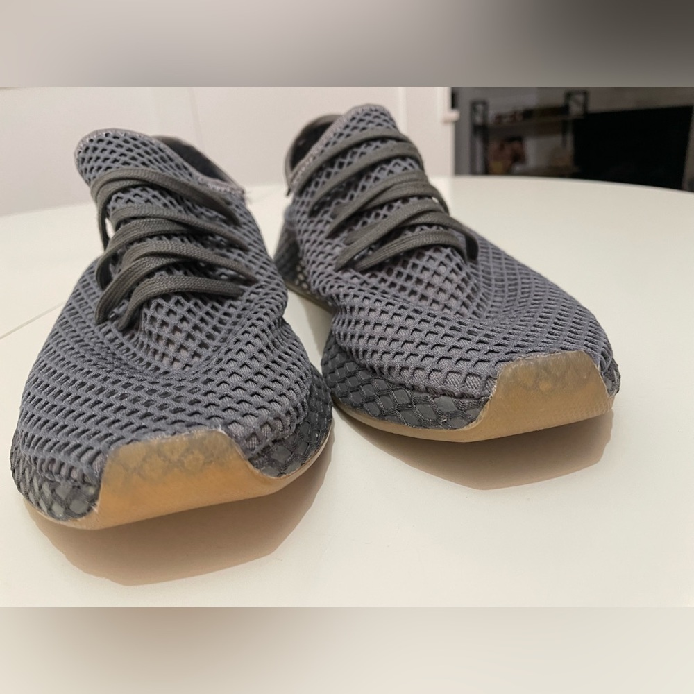 NWOB adidas Originals Deerupt Runner ( Grey/Grey/Cloud White) Men’s Sz 9 - Picture 5 of 14